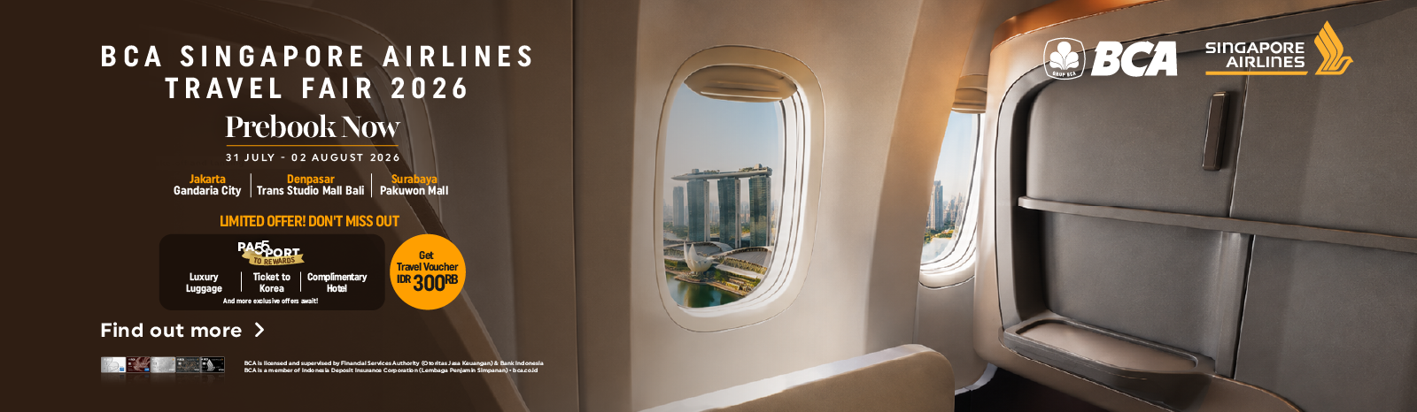Prebook Singapore Airlines 2026