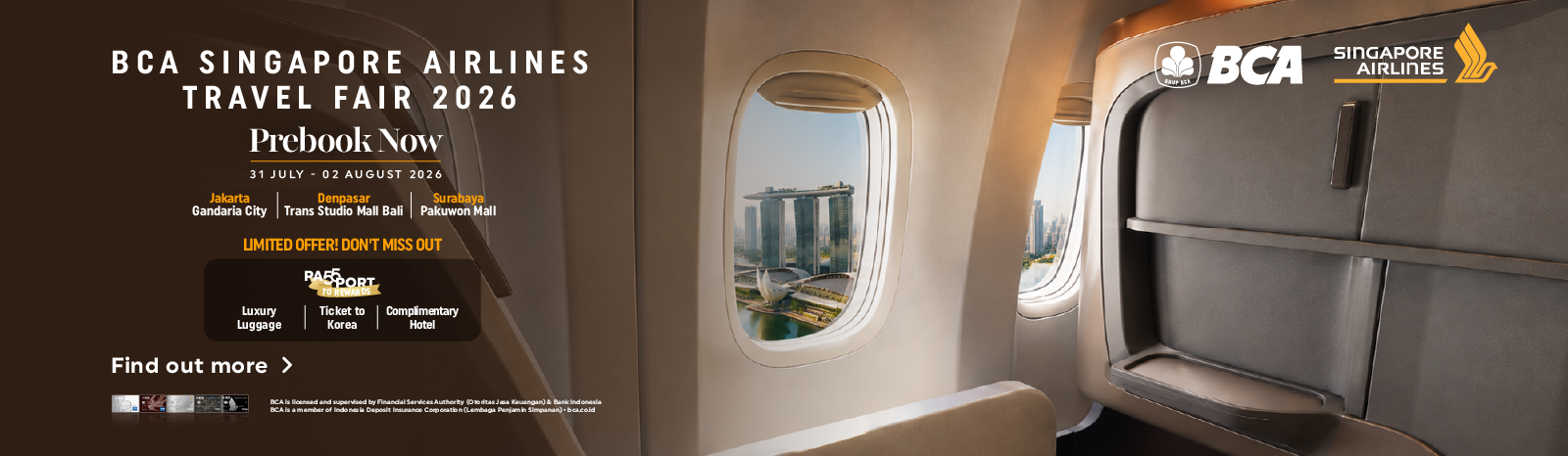Prebook Singapore Airlines 2026