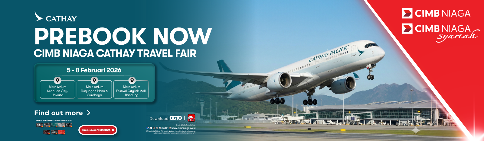 Prebook CIMB Niaga - Cathay Travel Fair 2026