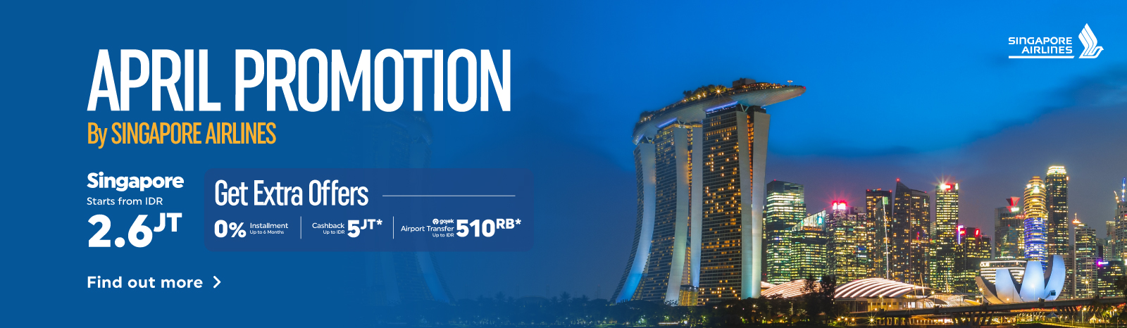 April Promotion by Singapore Airlines