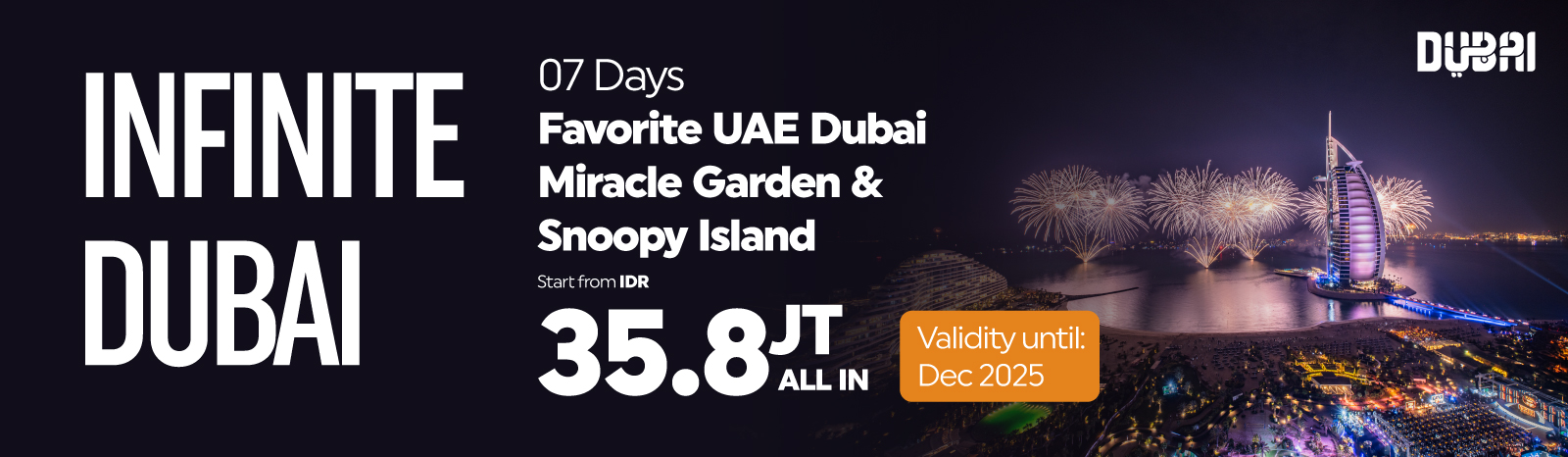 Favorite UAE + Dubai Miracle Garden & Snoopy Island