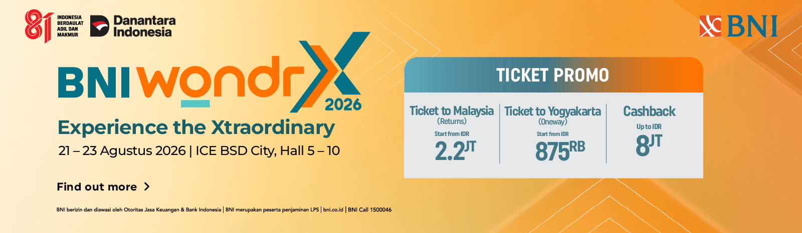 Golden Rama di BNI wondrX 2026